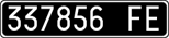 License plate of Italy, Cars (1927 year series)