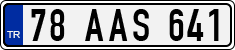 License plate of Turkey, Regular plates