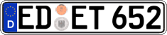 German license plate, Regular plates