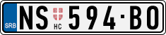 License plate of Serbia, Cars