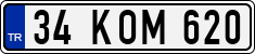 License plate of Turkey, Regular plates