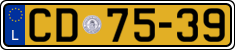 License plate of Luxembourg, Diplomatic