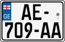 License plate of Georgia, Cars (2014)