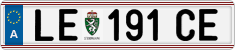 License plate of Austria, Regular plates