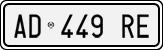 License plate of Italy, Cars (1994 year series)