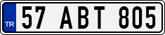 License plate of Turkey, Regular plates