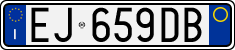 License plate of Italy, Cars (1994 year series)