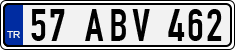 License plate of Turkey, Regular plates