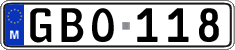 License plate of Malta, Regular plates (ABC 123)