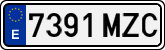 License plates of Spain, Ordinary (2000)