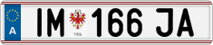 License plate of Austria, Regular plates