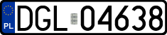 License plates of Poland, Regular car plates