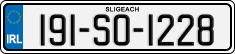 License plate of Ireland, Regular plates
