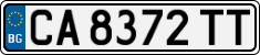 License plate of Bulgaria, Cars