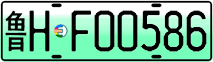 License plate of China, Electric vehicles