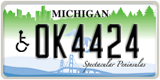 Michigan, Vehicles for disabled persons (1A2345)