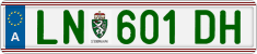 License plate of Austria, Regular plates