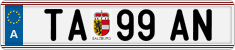 License plate of Austria, Regular plates
