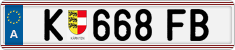License plate of Austria, Regular plates