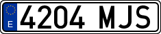 License plates of Spain, Ordinary (2000)