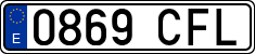 License plates of Spain, Ordinary (2000)