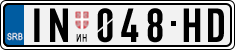License plate of Serbia, Cars