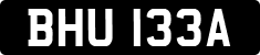 License plate of the United Kingdom, 1963 year system
