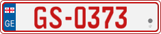 License plate of Georgia, Temporary