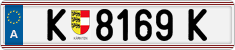 License plate of Austria, Regular plates