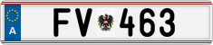 License plate of Austria, Official services and consulates