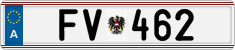 License plate of Austria, Official services and consulates