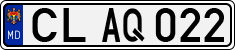 License plate of Moldova, Cars (1992)