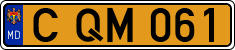 License plate of Moldova, Public transport (1992)