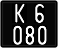 License plate of Austria, 1947 year system