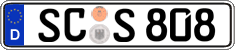 German license plate, Regular plates