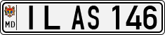 License plate of Moldova, Cars (1992)