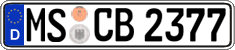 German license plate, Regular plates