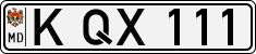 License plate of Moldova, Cars (1992)