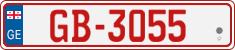 License plate of Georgia, Temporary