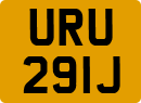 License plate of the United Kingdom, 1963 year system