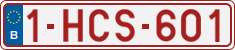 License plate of Belgium, Regular plates (2010)