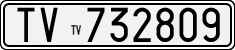 License plate of Italy, Cars (1927 year series)