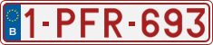 License plate of Belgium, Regular plates (2010)