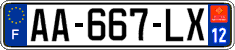 French license plate, SIV (ordinary)