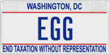 District of Columbia, Vanity Plates