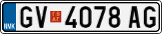 License plate of North Macedonia, Regular plates (2012)