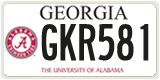 Georgia, Specialty plates