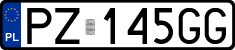 License plates of Poland, Regular car plates