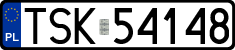 License plates of Poland, Regular car plates