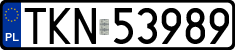 License plates of Poland, Regular car plates